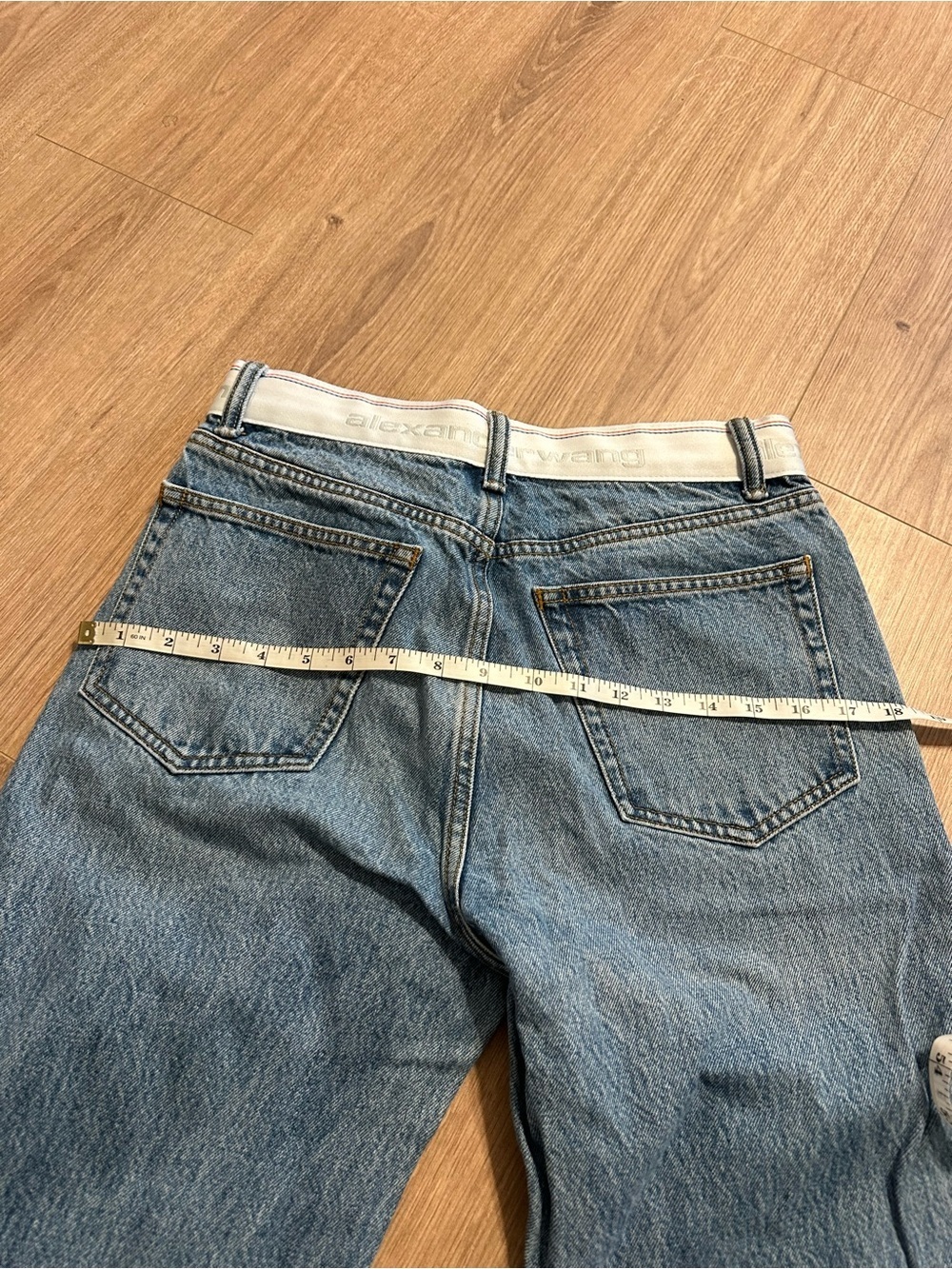 Alexander Wang logo blue jeans size 27 - Picture 8 of 9